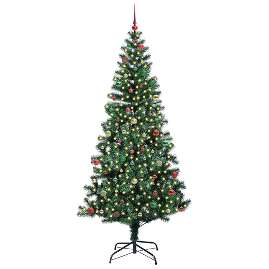 Albero di Natale artificiale con luci integrate Verde 240 cm 3396796