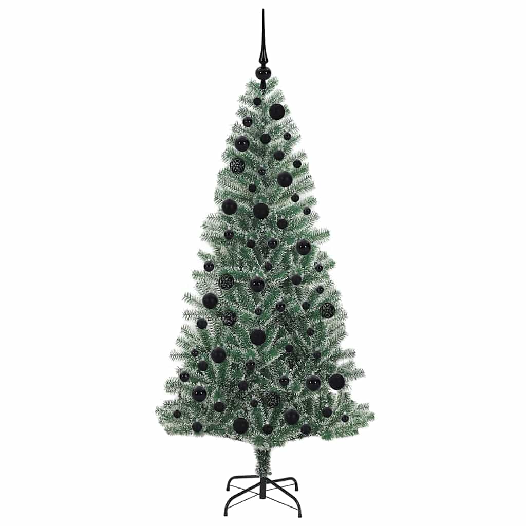 Albero di Natale Artificiale Imbiancato con Luci LED 180 cm 3396816