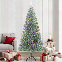 Albero di Natale Artificiale Imbiancato con Luci LED 210 cm 3396830