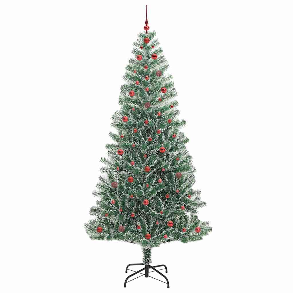 Albero di Natale Artificiale Imbiancato con Luci LED 240 cm 3396833