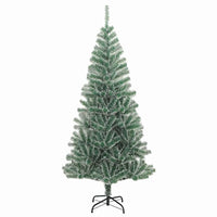 Albero di Natale Artificiale Imbiancato con Luci LED 240 cm 3396833