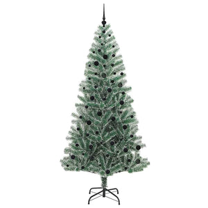 Albero di Natale Artificiale Imbiancato con Luci LED 240 cm 3396834