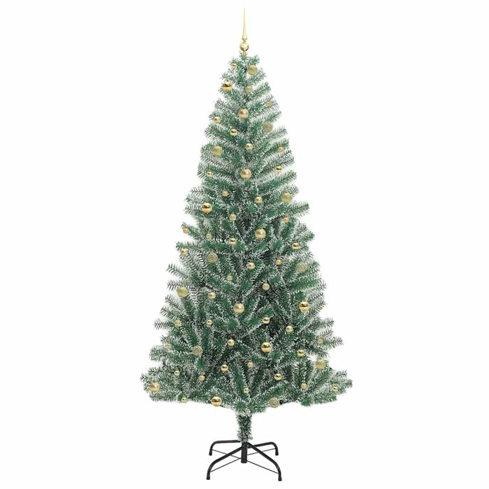 Albero di Natale Artificiale Imbiancato con Luci LED 240 cm 3396837