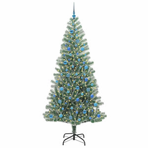Albero di Natale Artificiale Imbiancato con Luci LED 240 cm 3396840
