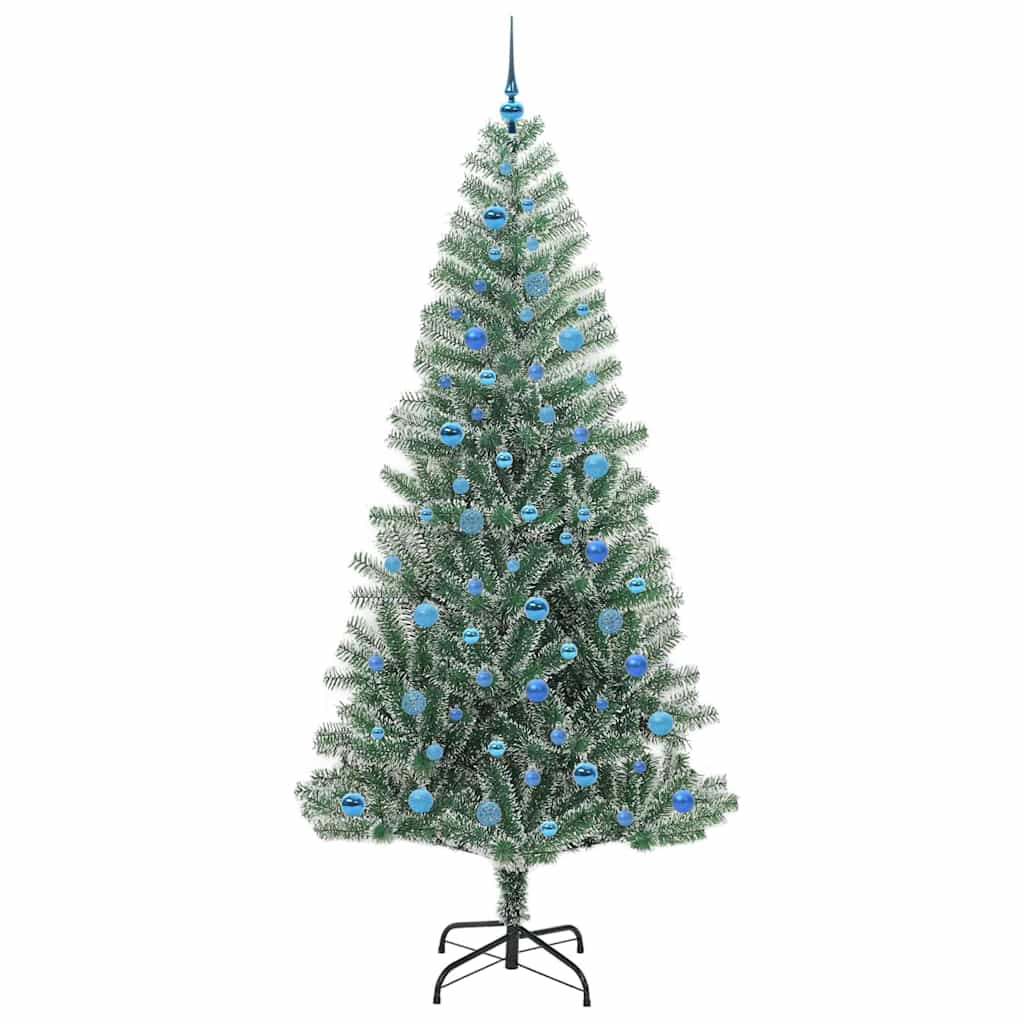 Albero di Natale Artificiale Imbiancato con Luci LED 240 cm 3396840