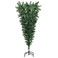 Albero di Natale artificiale pre-illuminato rovesciato con set di palline 3396852