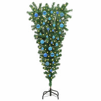 Albero di Natale artificiale pre-illuminato rovesciato con set di palline 3396858