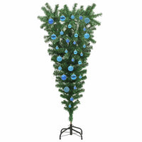 Albero di Natale artificiale pre-illuminato rovesciato con set di palline 3396858