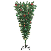 Albero di Natale artificiale preilluminato capovolto con set di palline 3396859