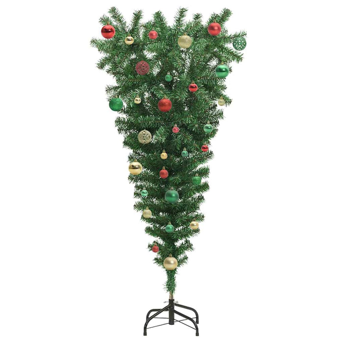 Albero di Natale artificiale preilluminato capovolto con set di palline 3396859