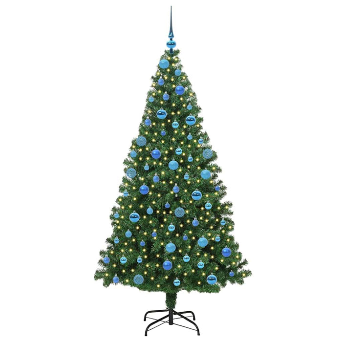 Albero di Natale artificiale preilluminato rovesciato con set di palline 3396871