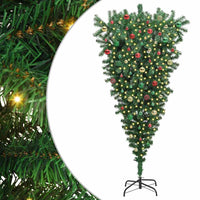 Albero di Natale artificiale preilluminato capovolto con set di palline 3396872