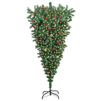 Albero di Natale artificiale preilluminato capovolto con set di palline 3396872