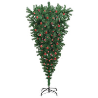 Albero di Natale artificiale preilluminato capovolto con set di palline 3396873