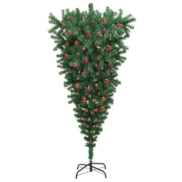 Albero di Natale artificiale preilluminato capovolto con set di palline 3396873