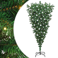 Albero di Natale artificiale pre-illuminato rovesciato con set di palline 3396876
