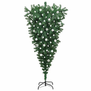 Albero di Natale artificiale pre-illuminato rovesciato con set di palline 3396876