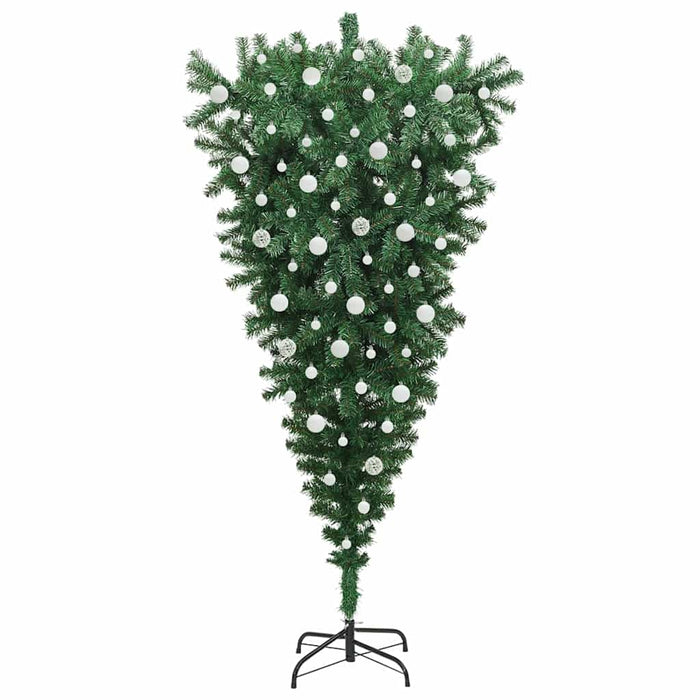 Albero di Natale artificiale pre-illuminato rovesciato con set di palline 3396876