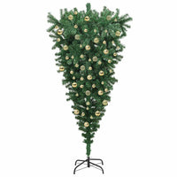 Albero di Natale artificiale preilluminato capovolto con set di palline 3396877
