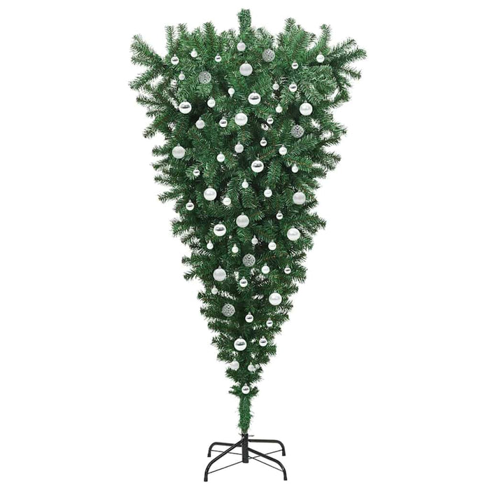 Albero di Natale artificiale pre-illuminato capovolto con set di palline 3396878