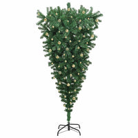 Albero di Natale artificiale pre-illuminato capovolto con set di palline 3396886