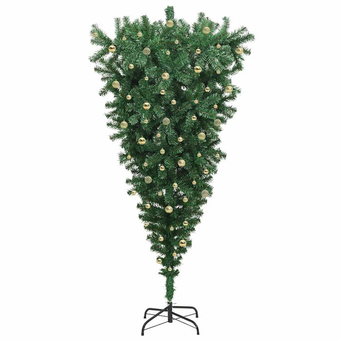 Albero di Natale artificiale pre-illuminato capovolto con set di palline 3396886