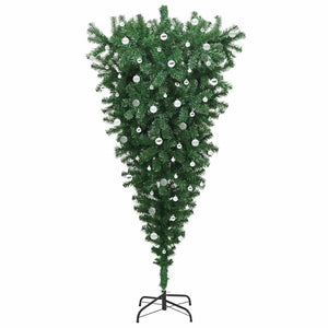 Albero di Natale artificiale preilluminato capovolto con set di palline 3396887