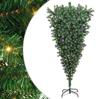 Albero di Natale artificiale preilluminato capovolto con set di palline 3396888
