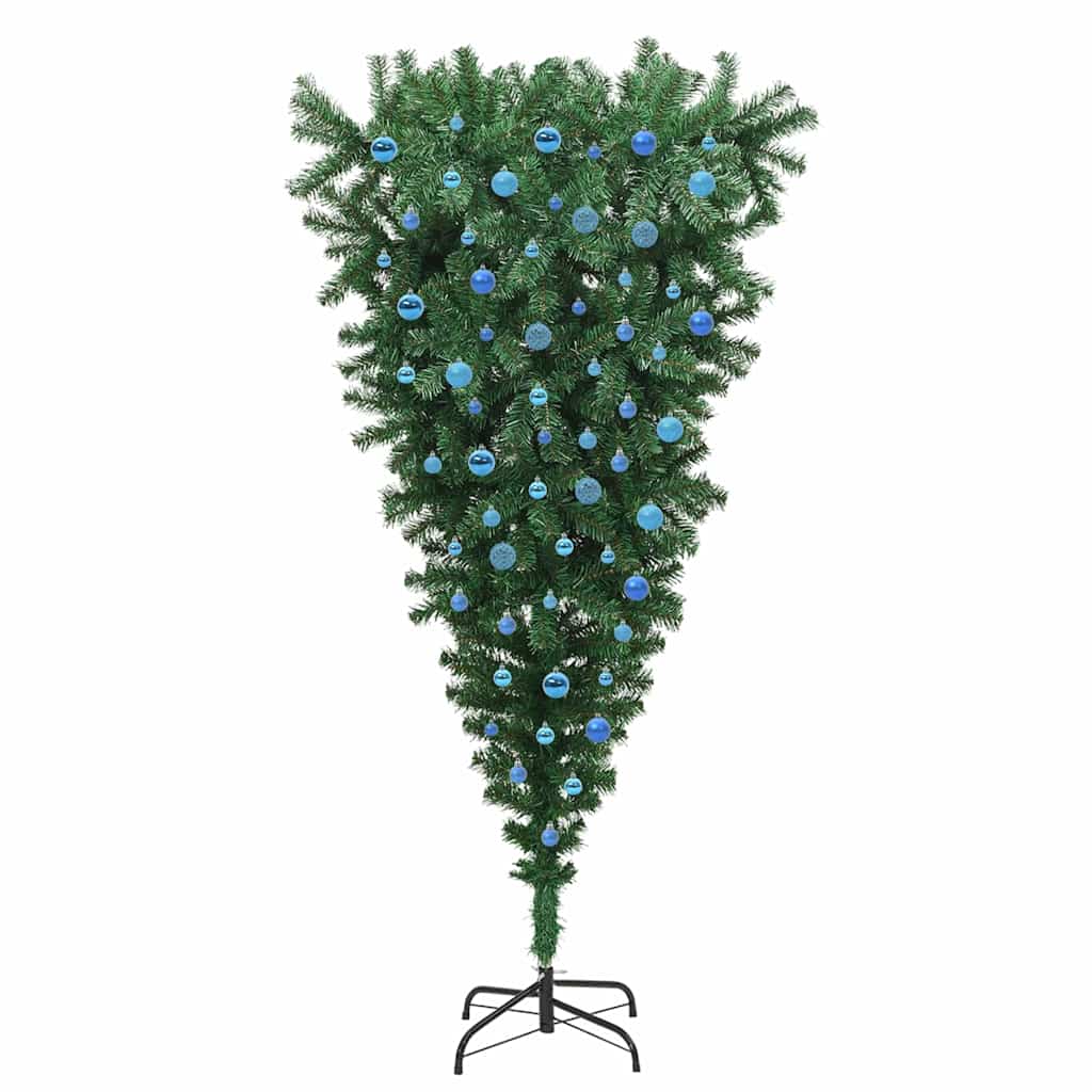 Albero di Natale artificiale preilluminato rovesciato con set di palline 3396889