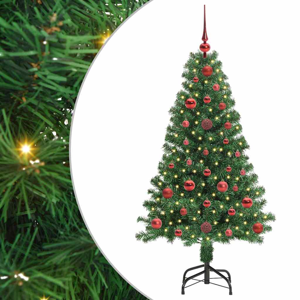 Albero di Natale artificiale con 150 LED Verde 120 cm 3396891