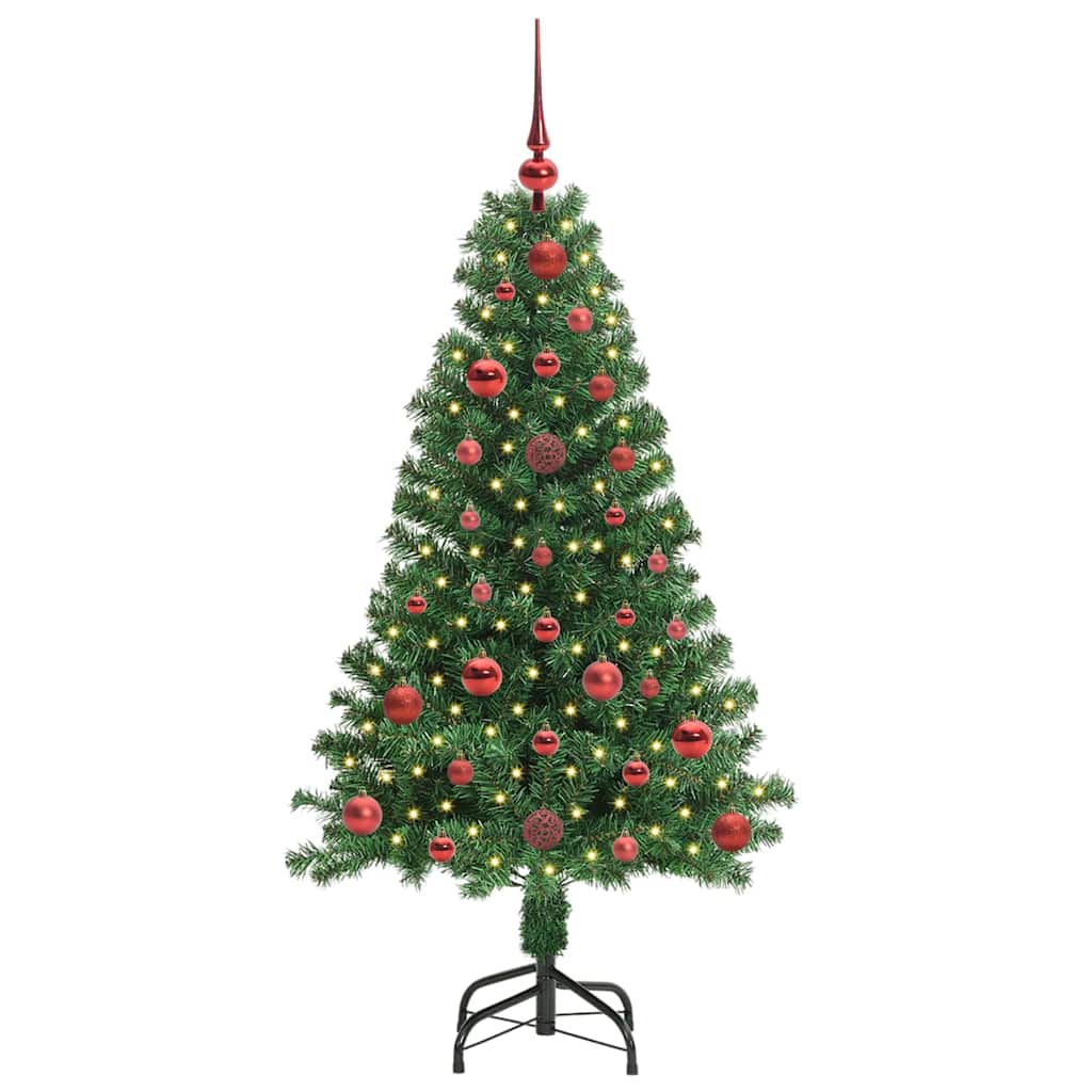Albero di Natale artificiale con 150 LED Verde 120 cm 3396891