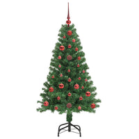 Albero di Natale artificiale con 150 LED Verde 120 cm 3396891