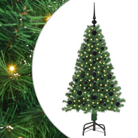 Albero di Natale artificiale con 150 LED Verde 120 cm 3396892