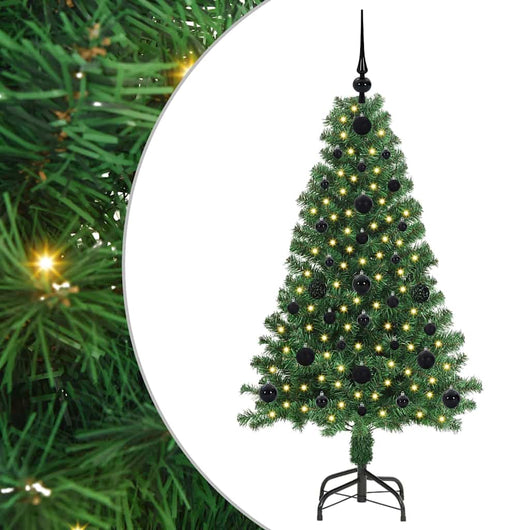 Albero di Natale artificiale con 150 LED Verde 120 cm 3396892