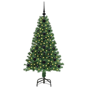 Albero di Natale artificiale con 150 LED Verde 120 cm 3396892