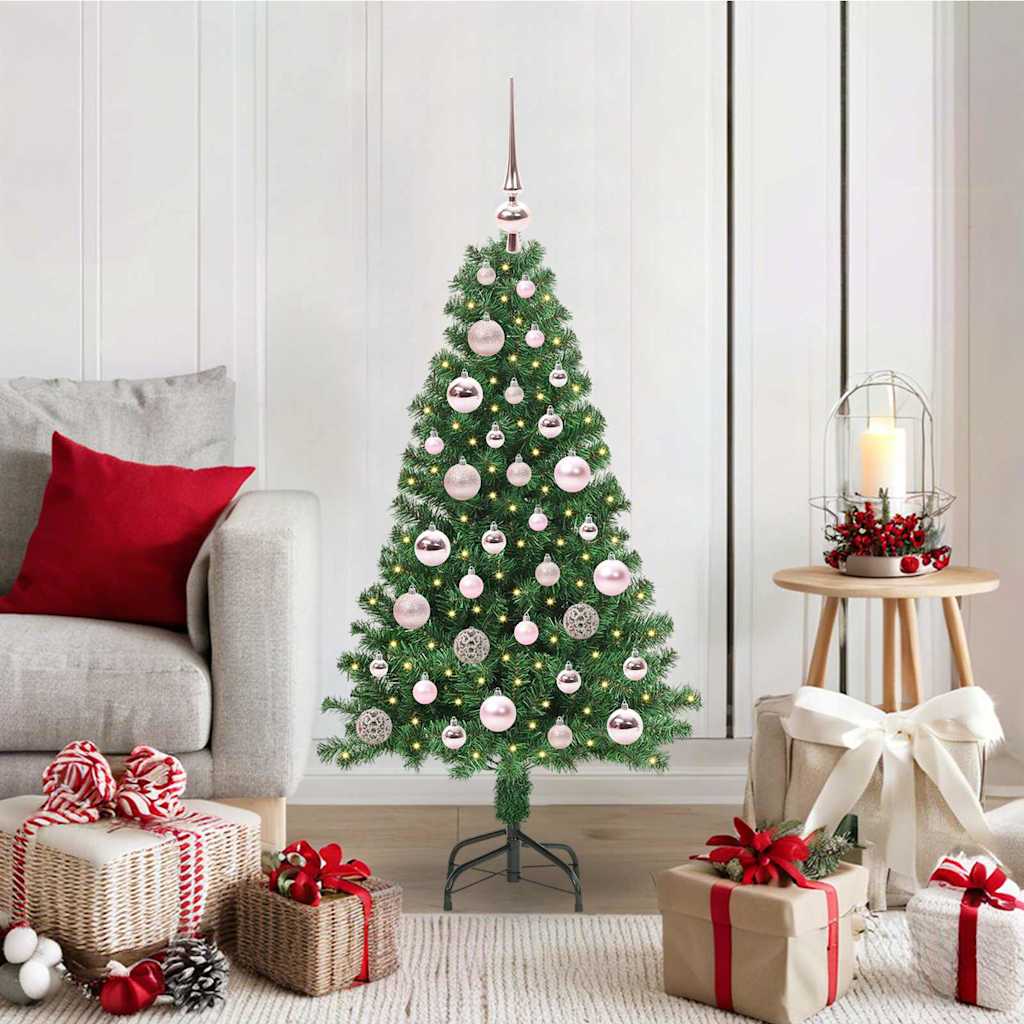 Albero di Natale artificiale con 150 LED Verde 120 cm 3396893
