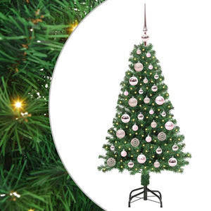 Albero di Natale artificiale con 150 LED Verde 120 cm 3396893