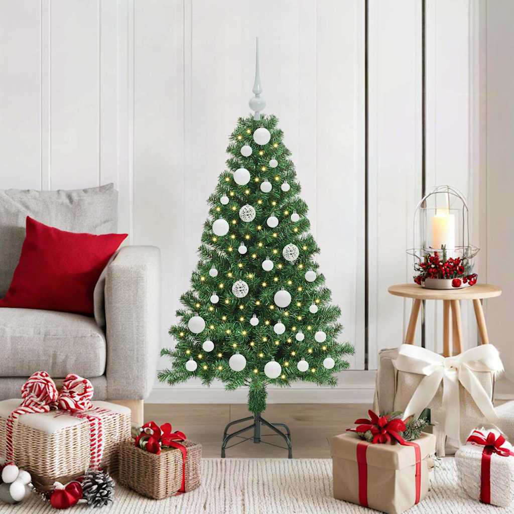 Albero di Natale artificiale con 150 LED Verde 120 cm 3396894