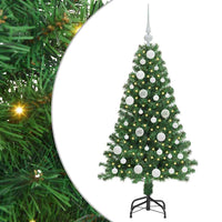 Albero di Natale artificiale con 150 LED Verde 120 cm 3396894