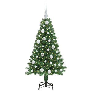 Albero di Natale artificiale con 150 LED Verde 120 cm 3396894