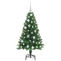 Albero di Natale artificiale con 150 LED Verde 120 cm 3396894