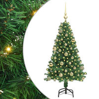 Albero di Natale artificiale con 150 LED Verde 120 cm 3396895
