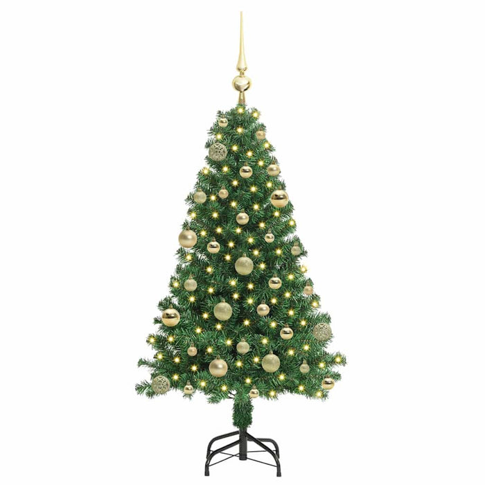 Albero di Natale artificiale con 150 LED Verde 120 cm 3396895
