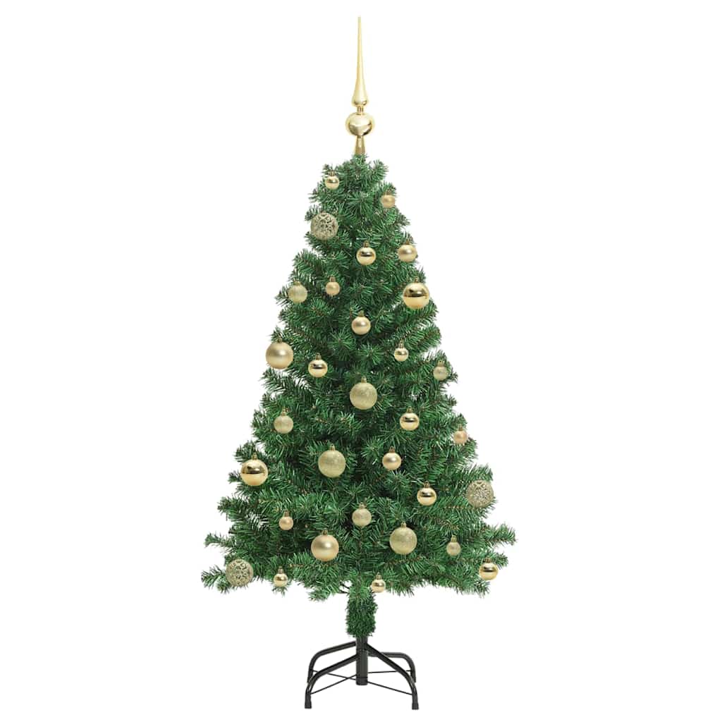 Albero di Natale artificiale con 150 LED Verde 120 cm 3396895