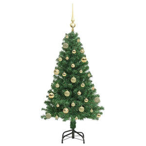 Albero di Natale artificiale con 150 LED Verde 120 cm 3396895