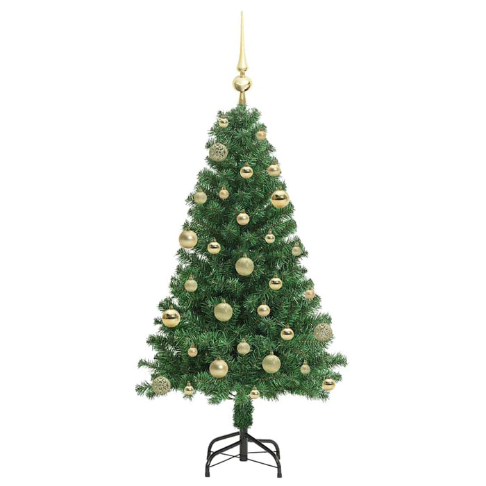 Albero di Natale artificiale con 150 LED Verde 120 cm 3396895