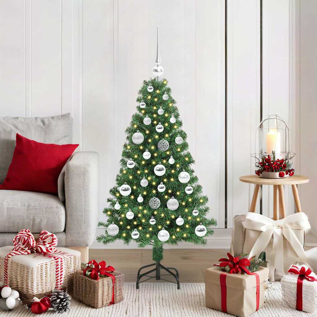 Albero di Natale artificiale con 150 LED Verde 120 cm 3396896
