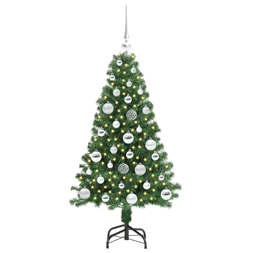 Albero di Natale artificiale con 150 LED Verde 120 cm 3396896