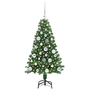 Albero di Natale artificiale con 150 LED Verde 120 cm 3396896