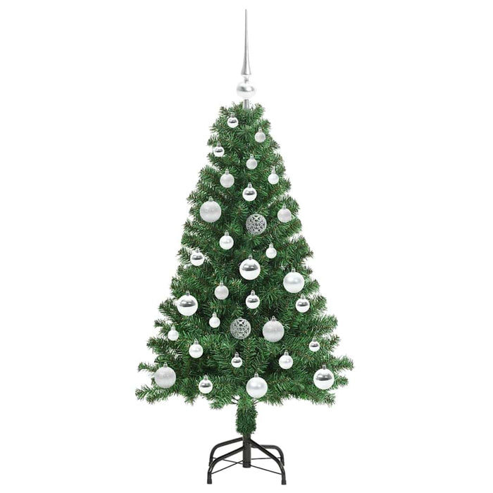 Albero di Natale artificiale con 150 LED Verde 120 cm 3396896